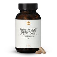 BIO AGARICUS blazei Mandelpilz ABM Extr.+Plv.Kaps., 90 st, Sunday Natural Products GmbH