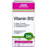 GSE Vitamin B12 Compact Bio, 120 st, Gse Vertrieb Biologische Nahrungserg&auml;nzungs- & Heilmittel GmbH