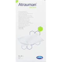 ATRAUMAN Silicone steril 10x20 cm Kompressen, 10 st, Aca Müller/Adag Pharma AG