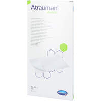 ATRAUMAN Silicone steril 10x20 cm Kompressen, 10 st, Aca Müller/Adag Pharma AG