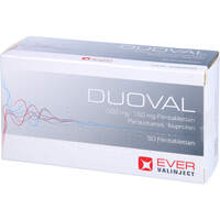 Duoval 500 mg/150 mg Filmtabletten, 50 st, Ever Pharma GmbH