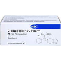 Clopidogrel HEC Pharm 75 mg Filmtabletten, 100 st, Hec Pharm GmbH