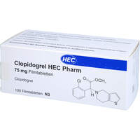 Clopidogrel HEC Pharm 75 mg Filmtabletten, 100 st, Hec Pharm GmbH