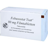 Febuxostat Ysat 80 mg Filmtabletten, 84 st, Johannes Bürger Ysatfabrik GmbH