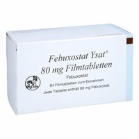 Febuxostat Ysat 80 mg Filmtabletten, 84 st, Johannes Bürger Ysatfabrik GmbH