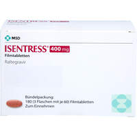 ISENTRESS 400 mg Filmtabletten, 180 st, Aca Müller/Adag Pharma AG