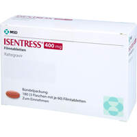 ISENTRESS 400 mg Filmtabletten, 180 st, Aca Müller/Adag Pharma AG