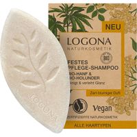 LOGONA Festes Pflege Shampoo Bio-Hanf&Bio-Holunder, 60 g, LOGOCOS Naturkosmetik GmbH & Co. KG