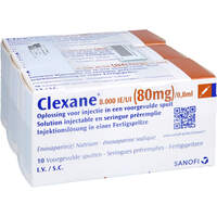 CLEXANE 8.000 I.E. 80 mg/0.8 ml ILO i.e.Fertigspr., 30 ST, Docpharm GmbH