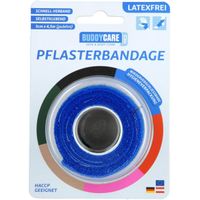 Pflasterbandage blau latexfrei BUDDYCARE MED, 1 st, Dr.Dagmar Lohmann Pharma + Medical GmbH