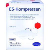 ES-KOMPRESSEN steril 7.5x7.5 cm Gro&szlig;packung, 10x10 st, + Prisoma GmbH