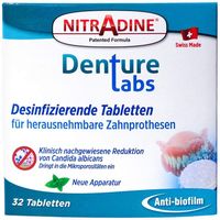 Nitradine Denture Tabs, 32 st, Prodent Dentalbedarf GmbH