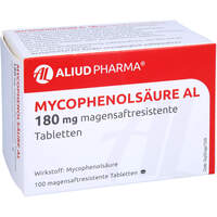 Mycophenolsäure AL 180 mg magensaftres. Tabletten, 100 st, Aliud Pharma GmbH