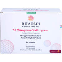 Bevespi Aerosphere 7.2 ug/5 ug Dru.Gasinh.3x120Hub, 3 st, Eurimpharm Arzneimittel GmbH
