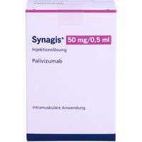 SYNAGIS 50 mg Injektionslösung 100 mg/ml Dsfl., 1x0.5 ml, Orifarm GmbH