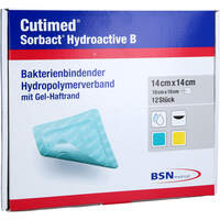 CUTIMED SORBACT HYDROACTIVE B GEL-V.14X14 CM HAFT., 12 st, B2b Medical GmbH