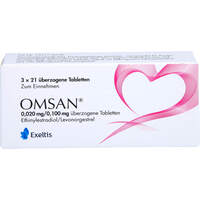 OMsan 0.020/0.100 mg überzogene Tabletten, 3x21 st, Exeltis Germany GmbH