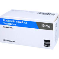 Atorvastatin Micro Labs 10 mg Filmtabletten, 100 st, Micro Labs GmbH