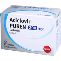 Aciclovir PUREN 200 mg Tabletten, 25 Stk., PUREN Pharma GmbH & Co. KG