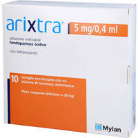 Arixtra 5 mg/0.4 ml Inj.-Lsg.i.e.Fertigspritze, 10x0.4 ml, CC Pharma GmbH