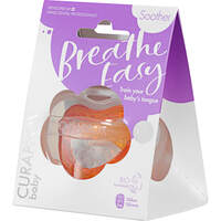 CURAPROX Schnuller 0 / 3-7 kg / 0-7 Monate orange, 1 Stk., Curaden Germany GmbH