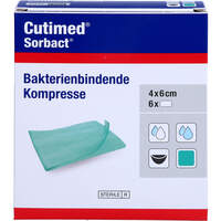CUTIMED Sorbact Kompressen 4x6 cm, 6 st, + Prisoma GmbH