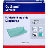 CUTIMED Sorbact Kompressen 7x9 cm, 6 Stk., + Prisoma GmbH