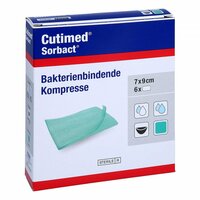 CUTIMED Sorbact Kompressen 7x9 cm, 6 Stk., + Prisoma GmbH