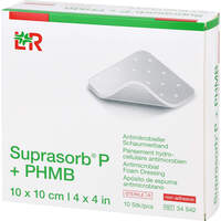 SUPRASORB P+PHMB Schaumverband 10x10 cm, 10 st, + Prisoma GmbH