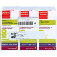 SYMBICORT Turbohaler 160/4.5ug/Dosis P.z.Inh. 60ED, 3 st, Docpharm GmbH