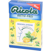 RICOLA AKTIV-FREI o.Z.Menthol-Zitrone Bonbons, 50 g, Queisser Pharma GmbH & Co. KG