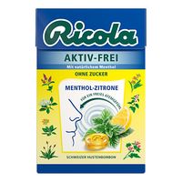 RICOLA AKTIV-FREI o.Z.Menthol-Zitrone Bonbons, 50 g, Queisser Pharma GmbH & Co. KG