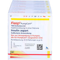 Fiasp 100 E/ml PumpCart Inj.-lsg. in einer Patrone, 5x5x1.6 ml, Novo Nordisk Pharma GmbH