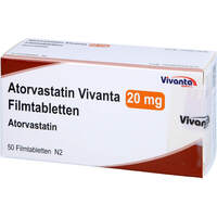 Atorvastatin Vivanta 20 mg Filmtabletten, 50 st, Vivanta Generics s.r.o