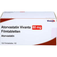 Atorvastatin Vivanta 80 mg Filmtabletten, 100 st, Vivanta Generics s.r.o