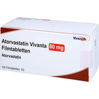 Atorvastatin Vivanta 80 mg Filmtabletten, 100 st, Vivanta Generics s.r.o