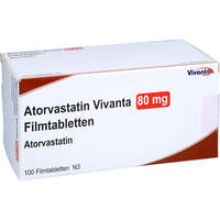 Atorvastatin Vivanta 80 mg Filmtabletten, 100 st, Vivanta Generics s.r.o