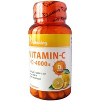 Vitamin-C+D4000, 90 st, Vitaking GmbH