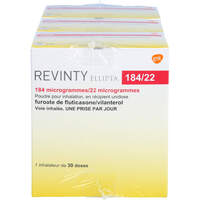 Revinty Ellipta 184 ug/22 ug einzeld.P.z.Inh.30ED, 3 st, Eurimpharm Arzneimittel GmbH