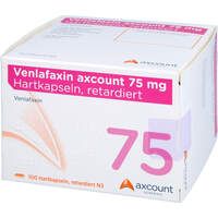 Venlafaxin axcount 75 mg Hartkapseln retardiert, 100 st, Axcount Generika GmbH