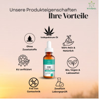 CBD5% Bio Hanfextrakt &Ouml;l - Vitadol Mint, 10 ml, Endower GmbH