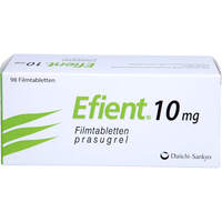 Efient 10 mg Filmtabletten, 98 st, 1 0 1 Carefarm GmbH