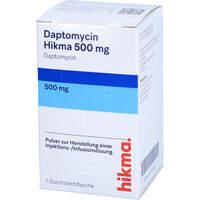 Daptomycin Hikma 500 mg Pulv.z.H.e.Inj-/Inf-Lsg., 1 st, Hikma Pharma GmbH