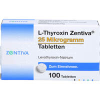 L-Thyroxin Zentiva 25 Mikrogramm Tabletten, 100 st, Zentiva Pharma GmbH