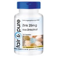 Zink 25mg aus Zinkcitrat, 180 st, Somatem GmbH