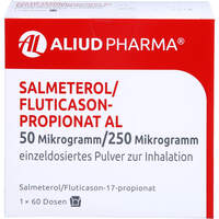 Salmeterol/Fluticasonpropionat AL 50 ug/250 ug IHP, 60 st, Aliud Pharma GmbH