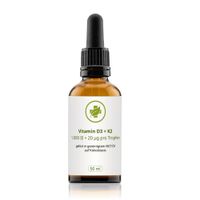 Vitamin D3 + K2 1000 IE + 20 ug pro Tropfen, 50 ml, vitalundfitmit100 GmbH