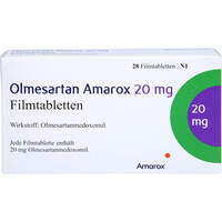 Olmesartan Amarox 20 mg Filmtabletten, 28 Stk., AMAROX PHARMA GmbH