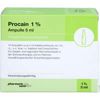 Procain pharmarissano 1% Ampulle 5ml, 10x5 ml, Medphano Arzneimittel GmbH