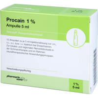 Procain pharmarissano 1% Ampulle 5ml, 10x5 ml, Medphano Arzneimittel GmbH